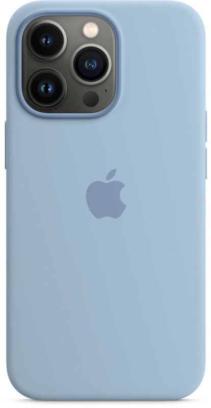 Coque en silicone Apple iPhone 13 Pro avec MagSafe – bleu brume