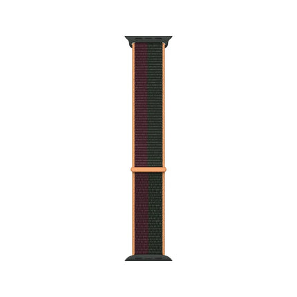 Bracelet sport Apple Watch avec velcro | Rouge foncé et vert