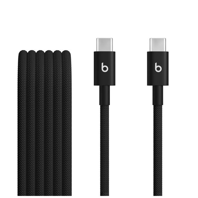 Geweven Beats USB-C-naar-USB-C-kabel in Bolt Black