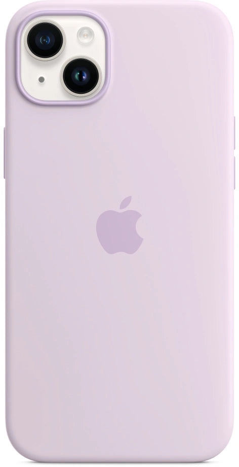 Coque en silicone Apple iPhone 14 Plus avec MagSafe – Lilas