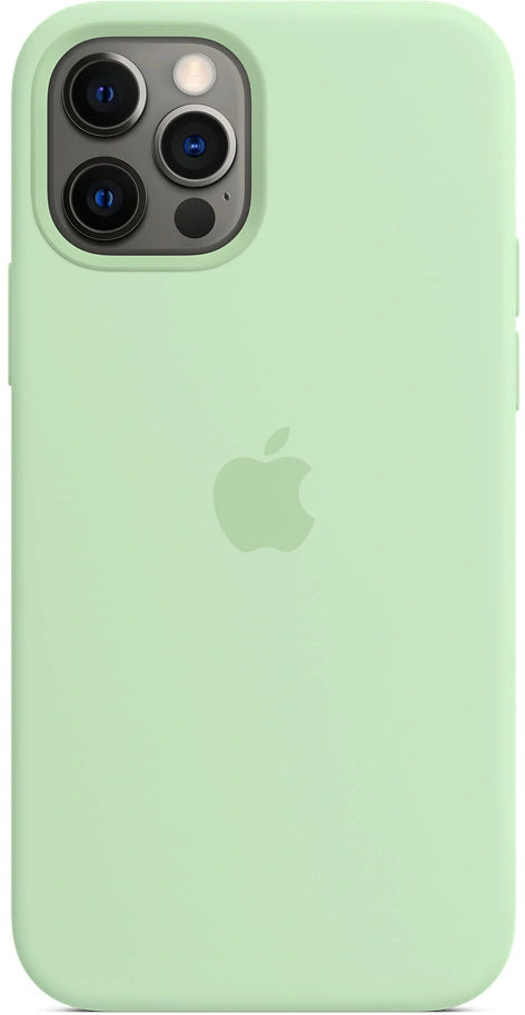 Coque en silicone Apple Iphone 12/12 pro avec MagSafe – vert