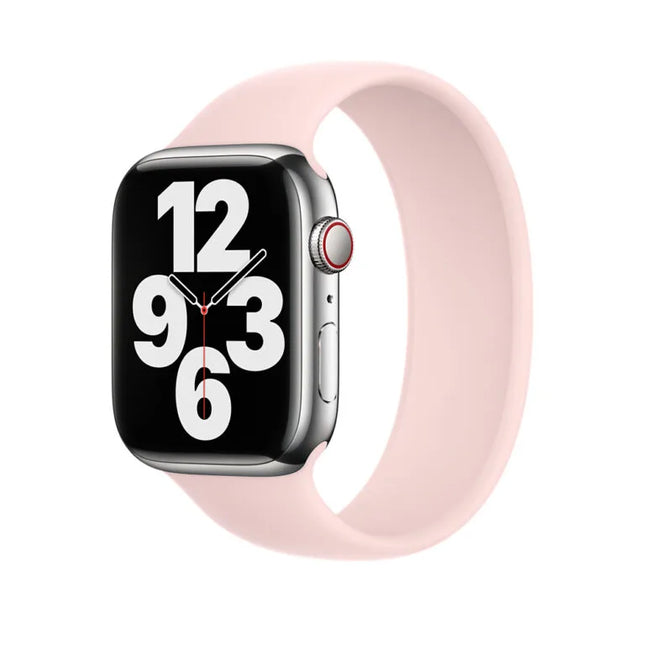 Apple bracelet solo en silicone rose craie