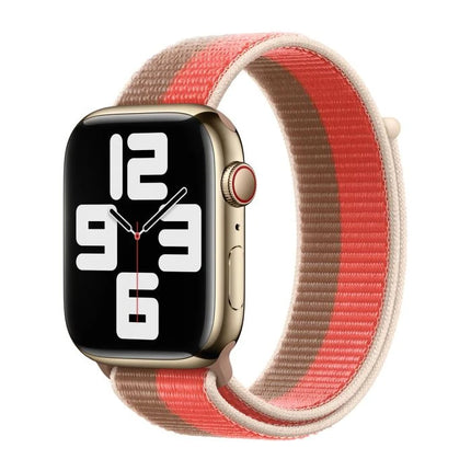 Bracelet sport Apple Watch avec velcro | rose | beige