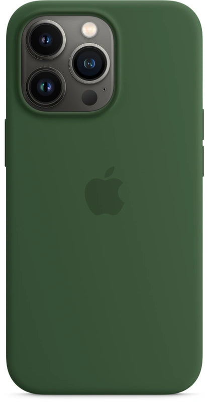 Coque en silicone Apple iPhone 13 Pro avec MagSafe – Vert trèfle