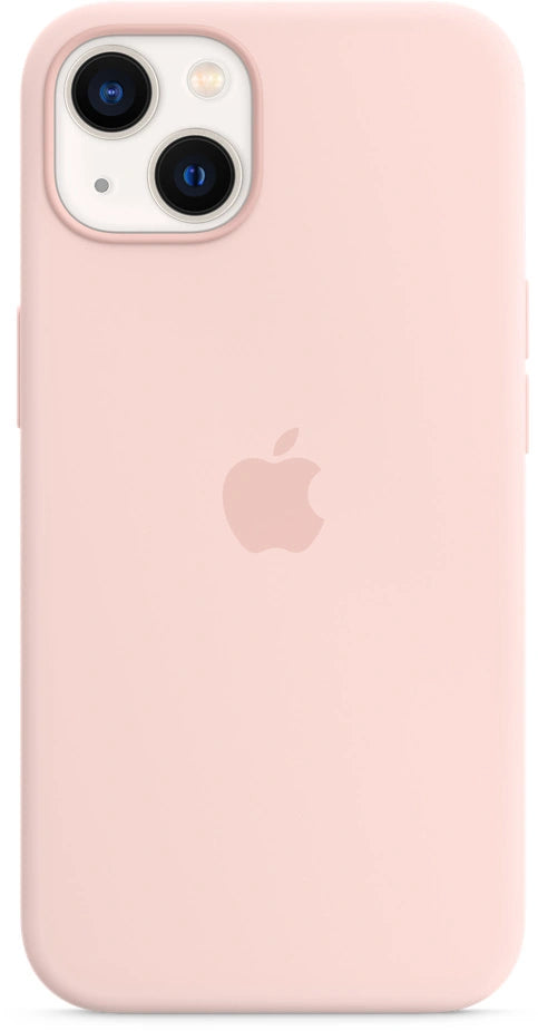 Coque en silicone Apple iPhone 13 avec MagSafe – Rose Craie (Rose)