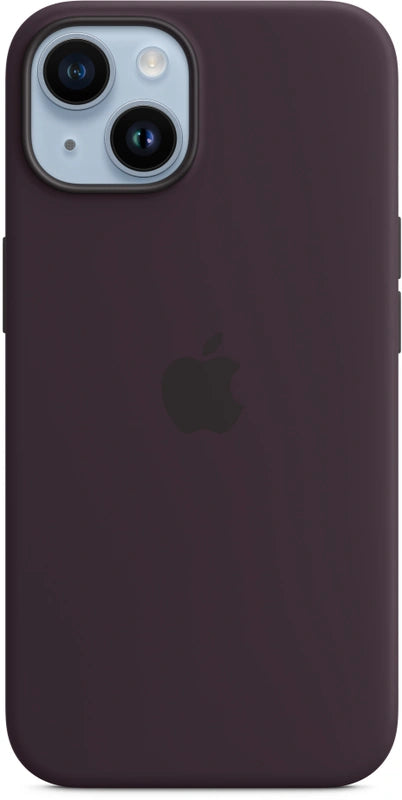 Coque en silicone Apple iPhone 14 avec MagSafe – Violet