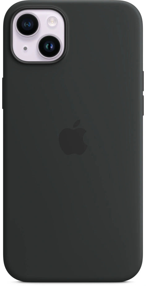 Coque en silicone Apple iPhone 14 Plus - Noir Minuit