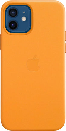 Coque en cuir Apple iPhone 12/12 Pro avec MagSafe - Orange