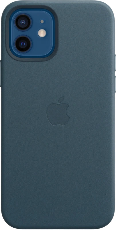 Coque en cuir bleu pour Apple iPhone 12/12 Pro