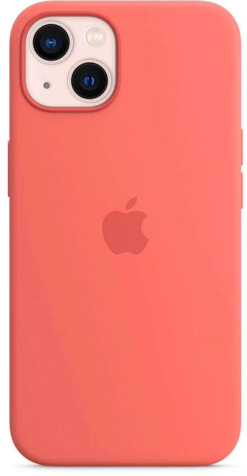 Coque en silicone Apple iPhone 13 avec MagSafe – Rose