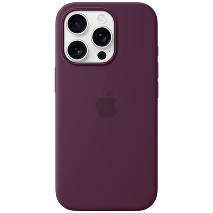 Coque en silicone Apple iPhone 14 Pro avec MagSafe - elderberry