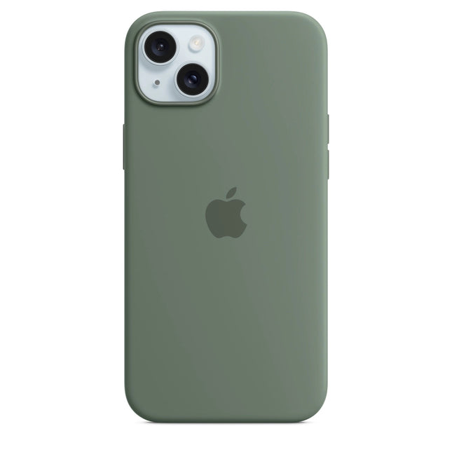 Coque en silicone Apple iPhone 15 Plus - vert