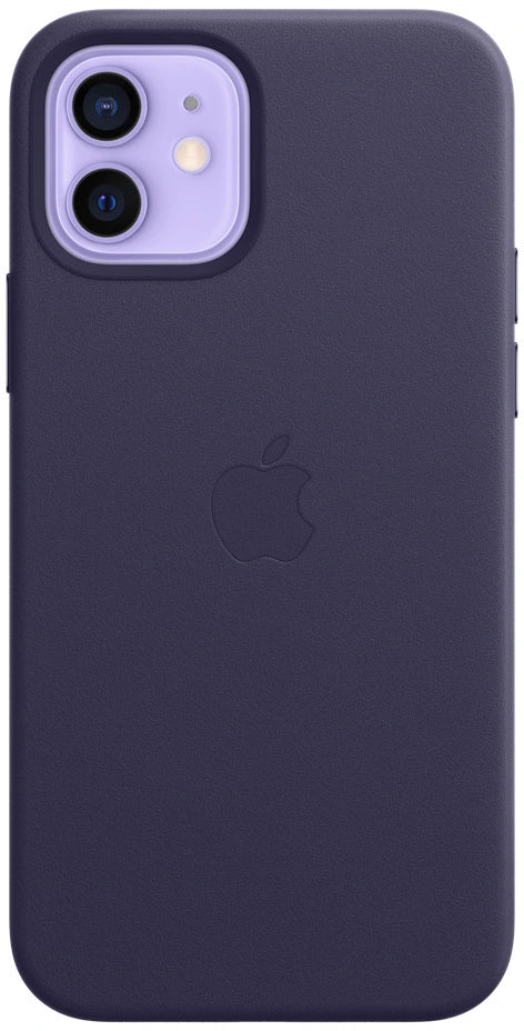 Coque en cuir Apple iPhone 12/12 pro - violet profond (Paars)