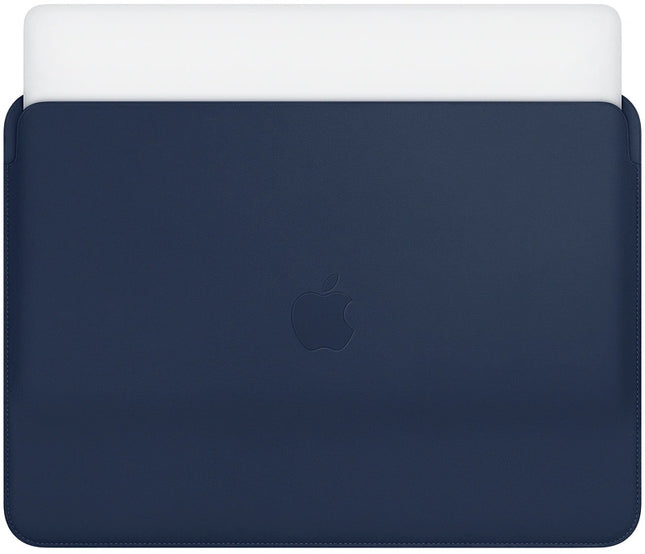 Housse en cuir pour Apple MacBook Air et MacBook Pro 13 pouces - Bleu minuit