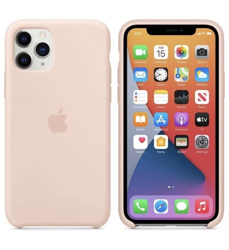 Apple siliconenhoesje voor iPhone 11 Pro in Pastel Roze (Pink Sand)