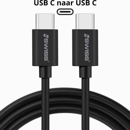 Câble iSwiss USB-C vers USB-C 1,5 mètre