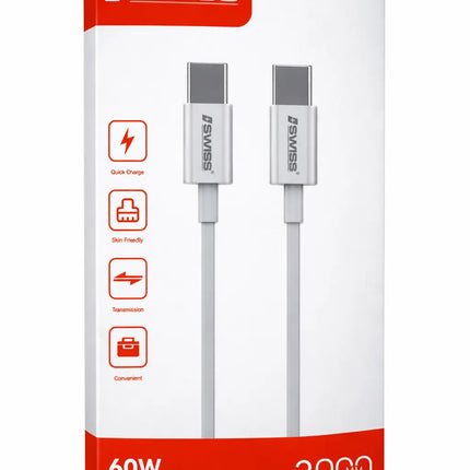 iSwiss USB-C to USB-C Cable 2 meters